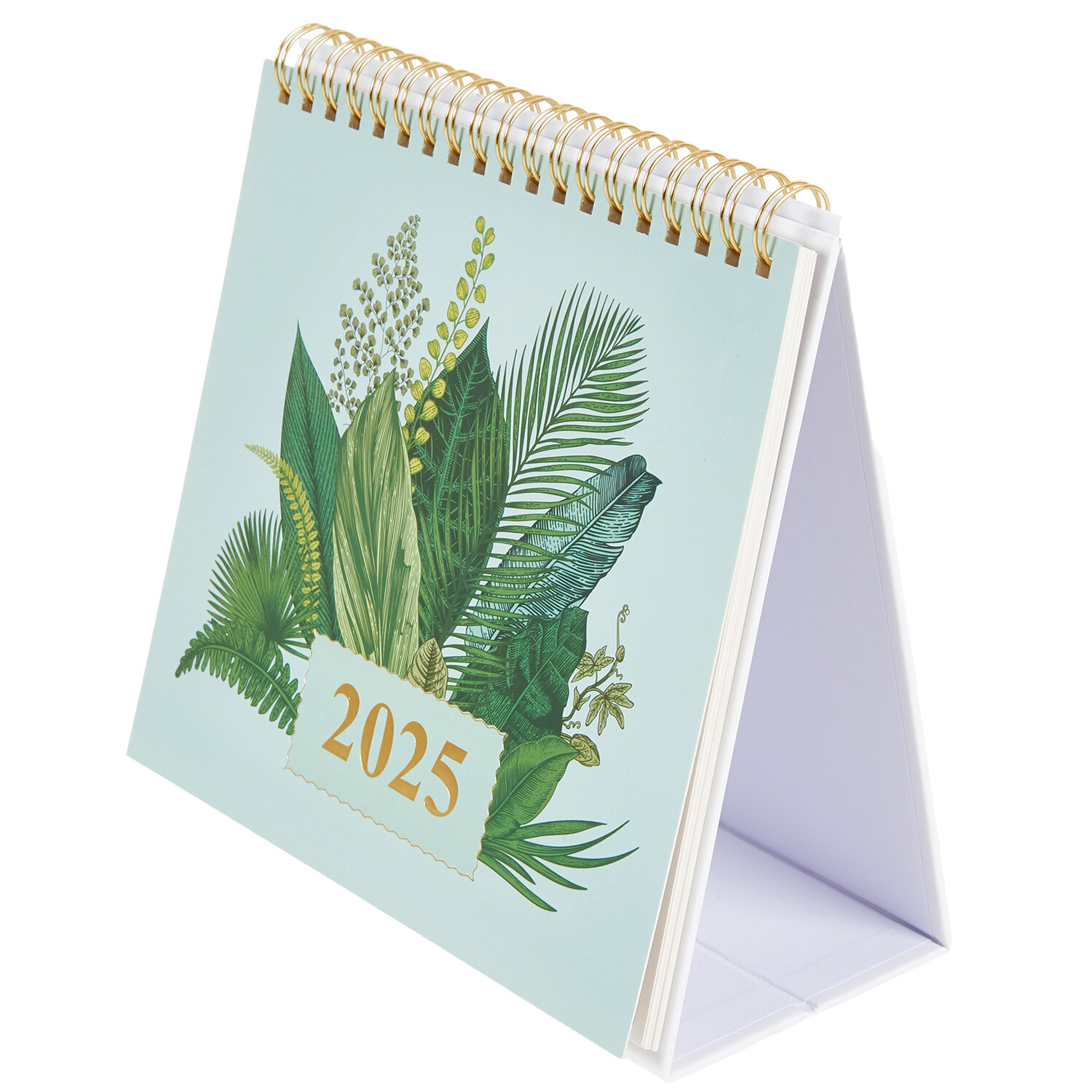 2025 Floral and Fruits Desk Calendar - Blue Image 1