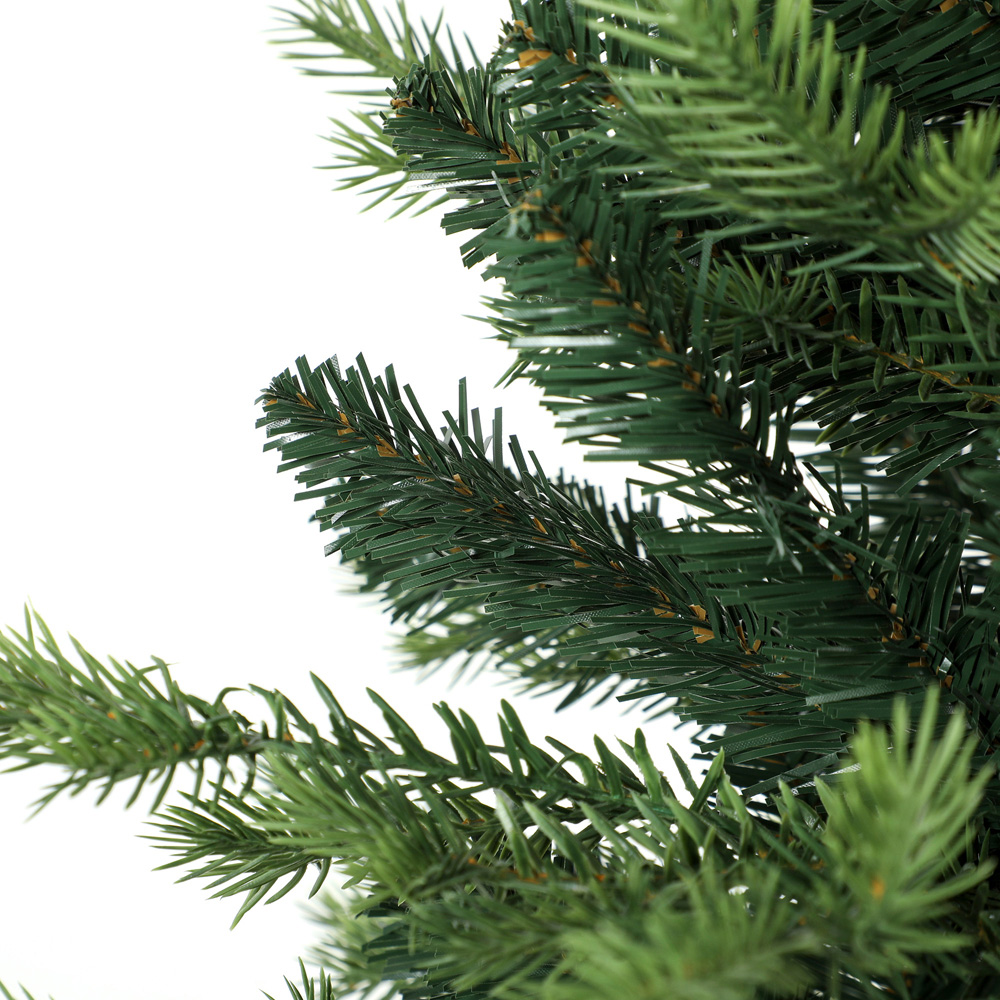 HOMCOM Green Geneva Fir Hinged Artificial Christmas Tree with 1610 Branch Tips 6ft Image 5
