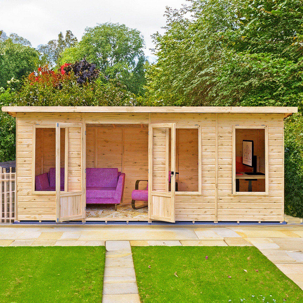 Shire GB Peony 16 x 6ft Summerhouse Image 5