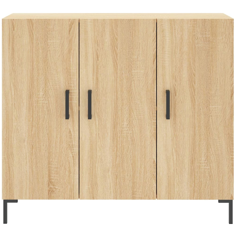 vidaXL 3 Door Sonoma Oak Sideboard Image 6