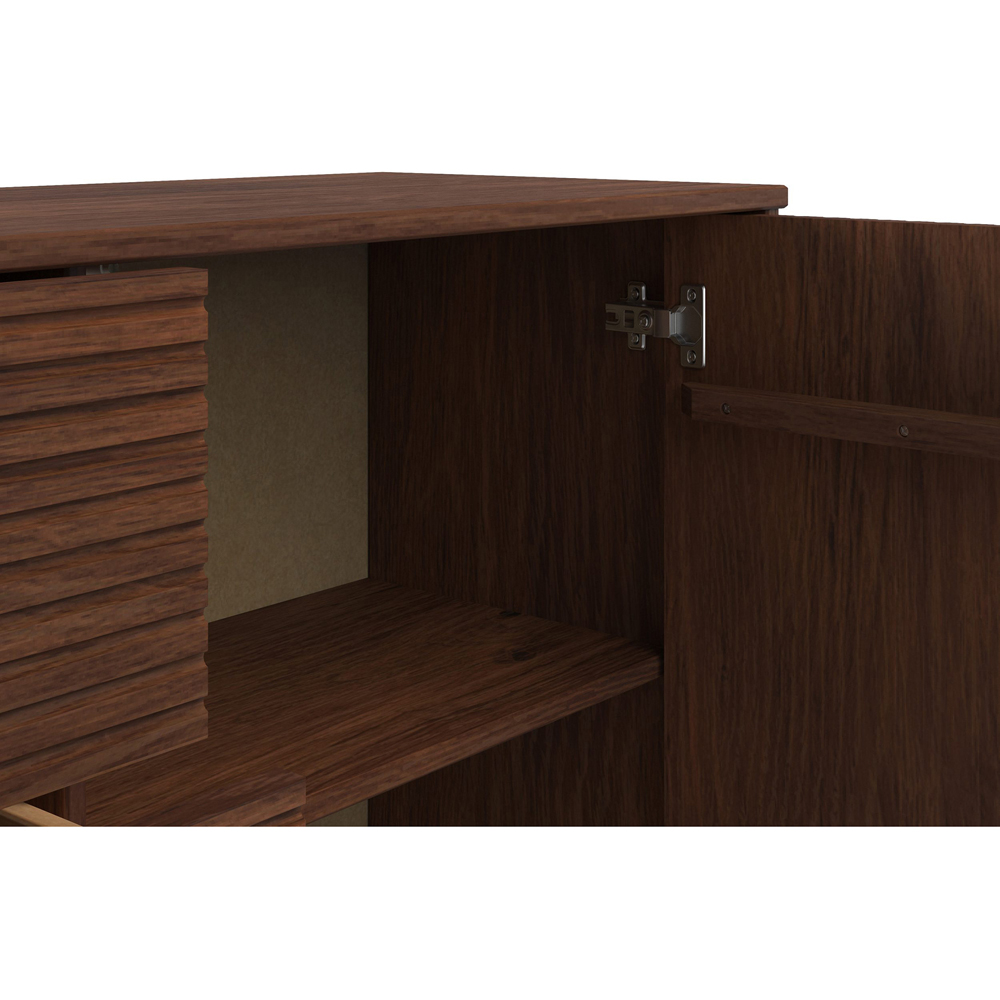 Loft24 Jerzy 2 Door 3 Drawer Brown Sideboard Image 7
