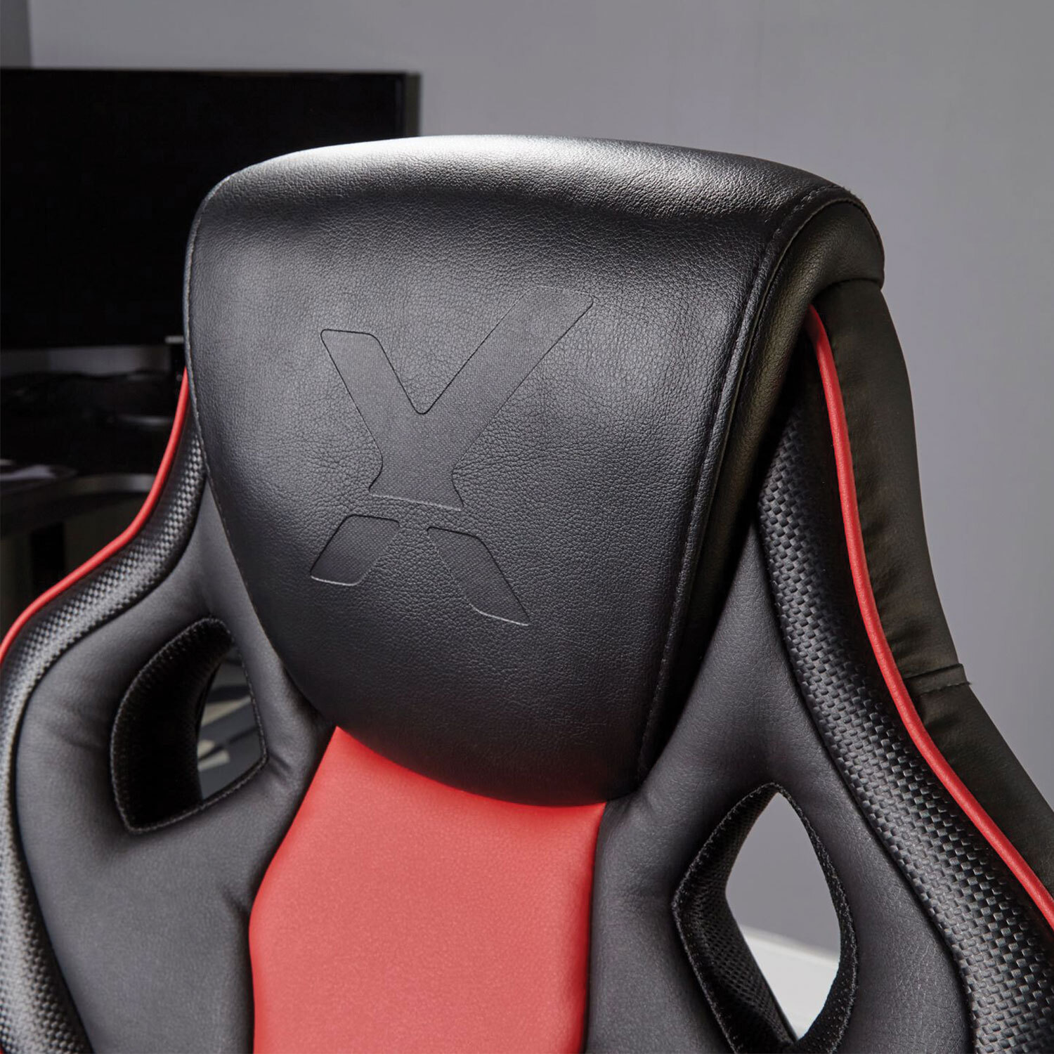 X Rocker Maverick Gaming Chair - Black / Red Image 4