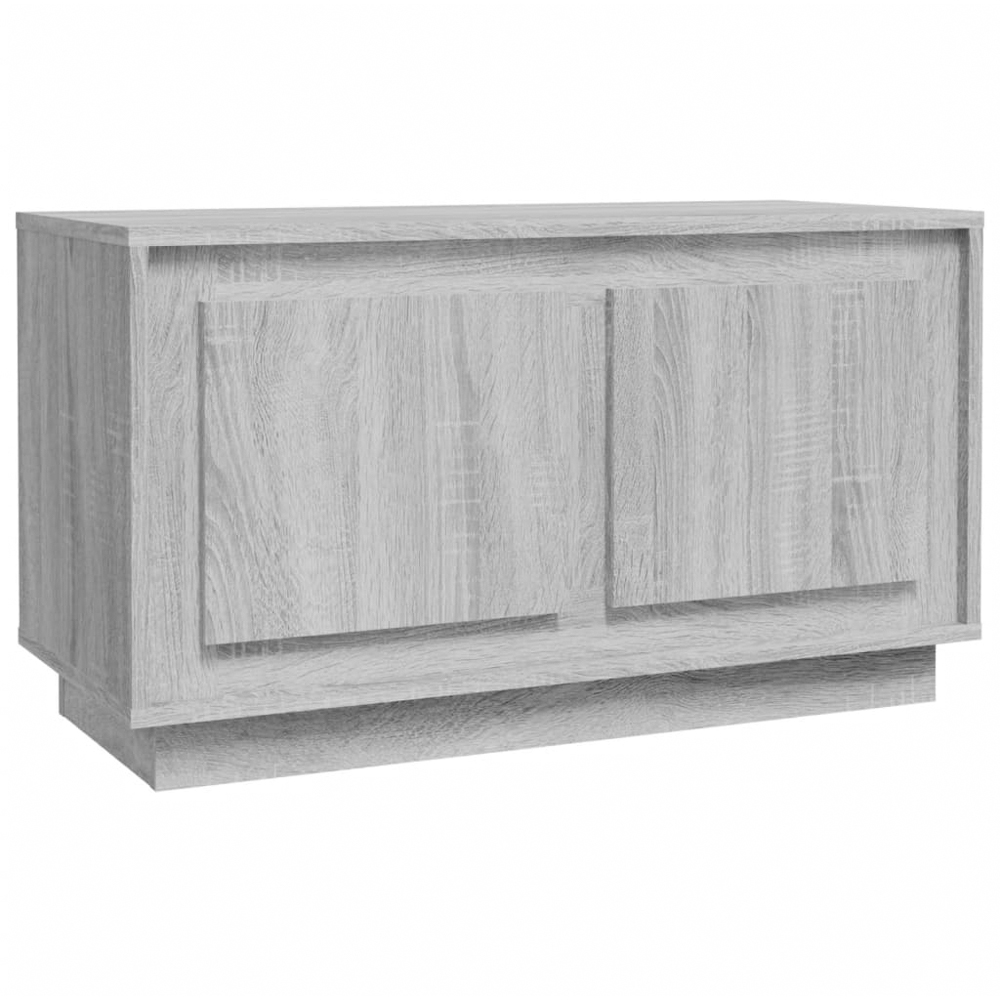 vidaXL 2 Door Concrete Grey TV Cabinet Image 2