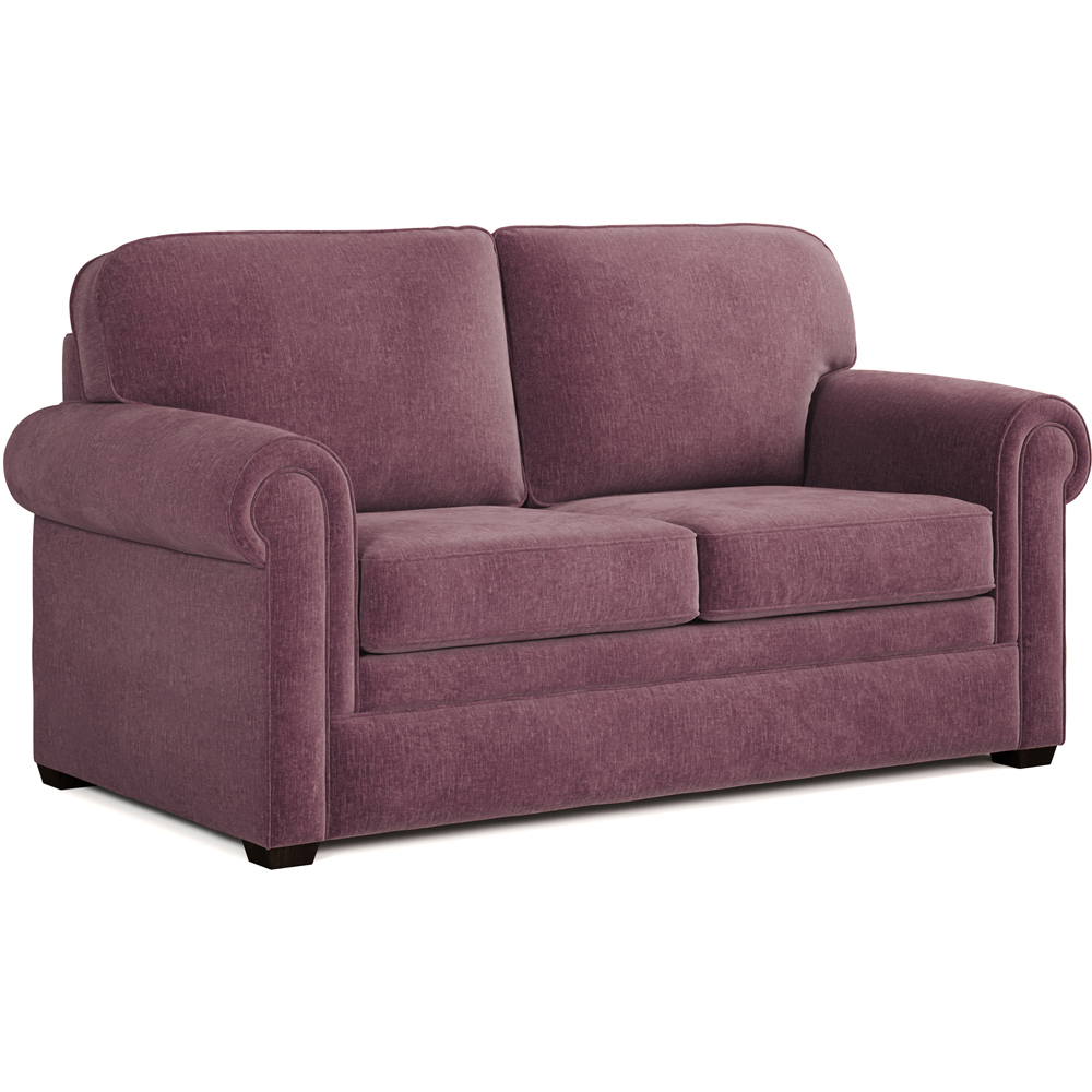 Jay-Be Heritage 2 Seater Cosy Chenille Mauve Sofa Bed with e-Pocket Mattress Image 2