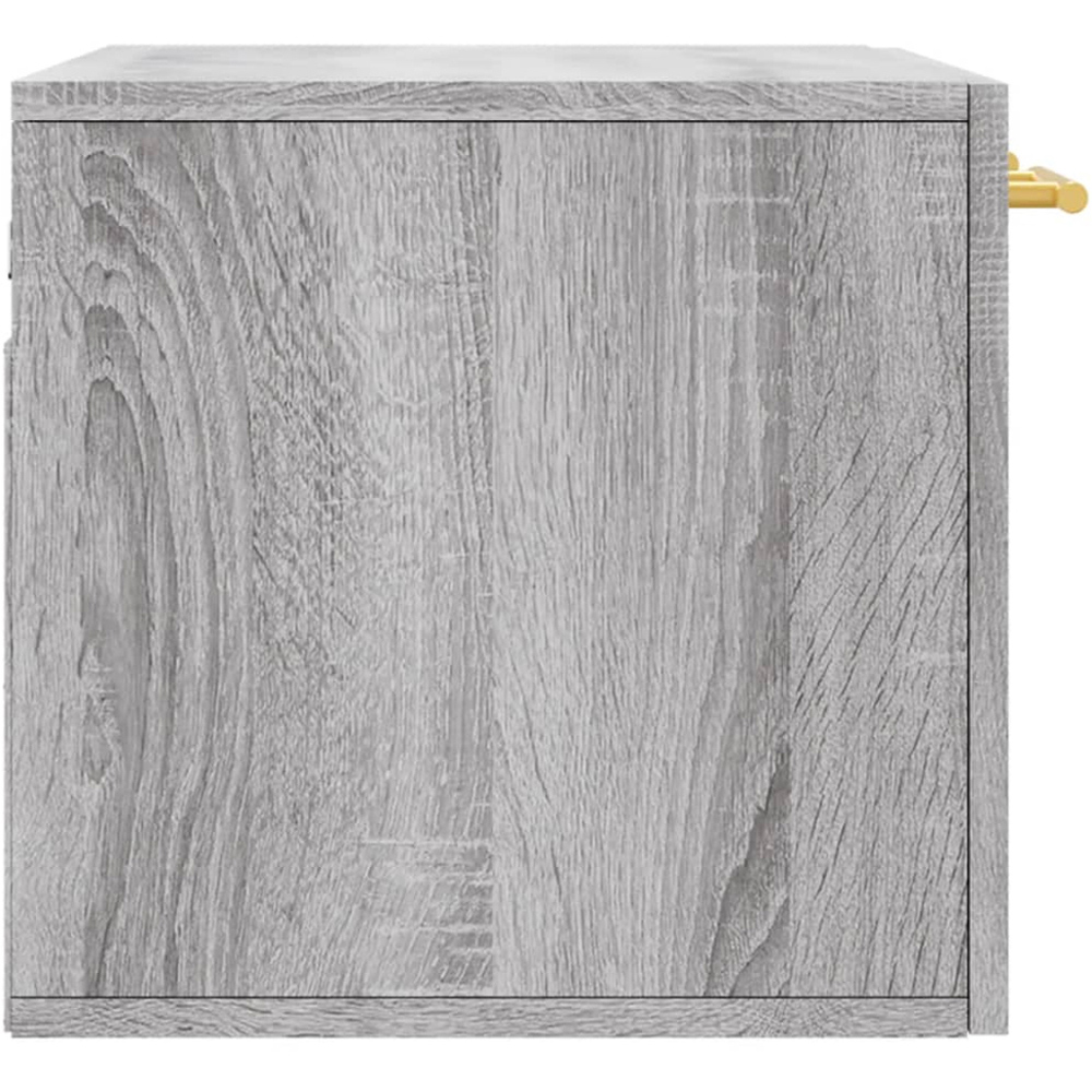 vidaXL Single Door Grey Sonoma Wall Mounted Cabinet Image 7