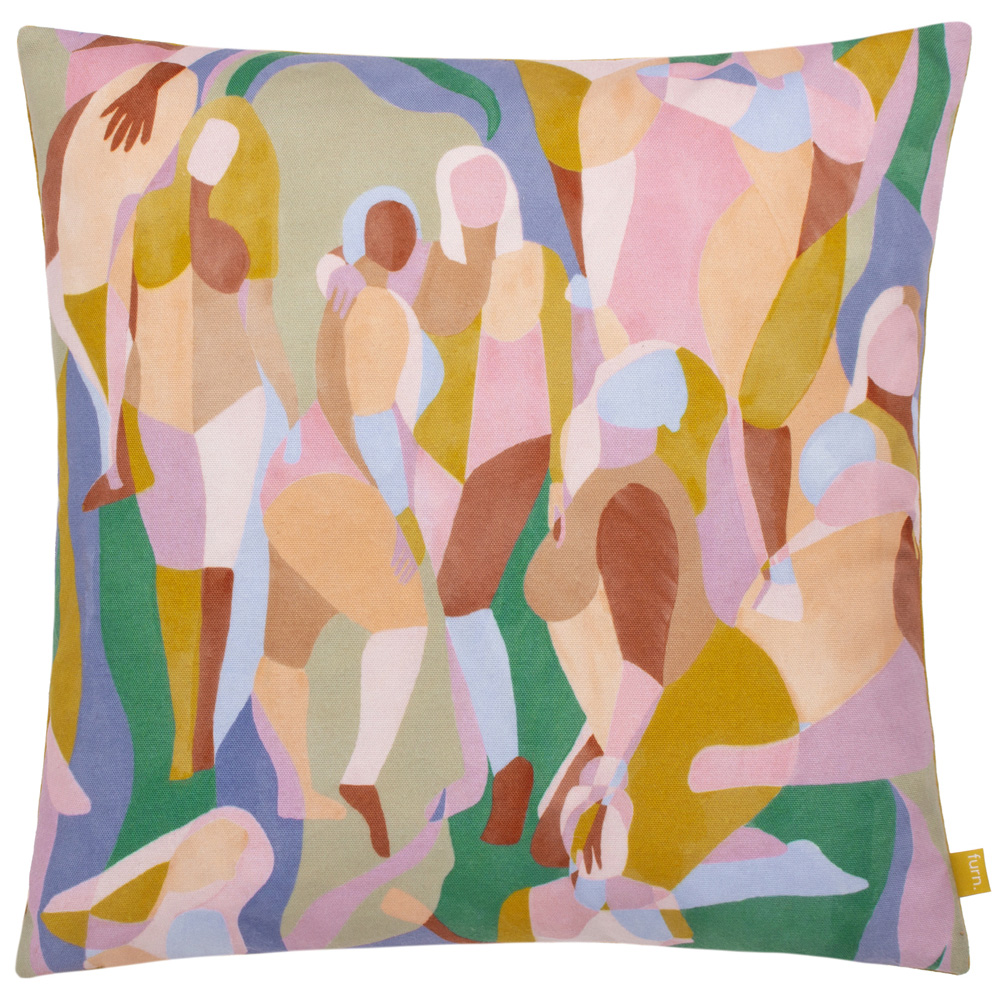 furn. Self Love Multicolour Abstract Cushion Image 1