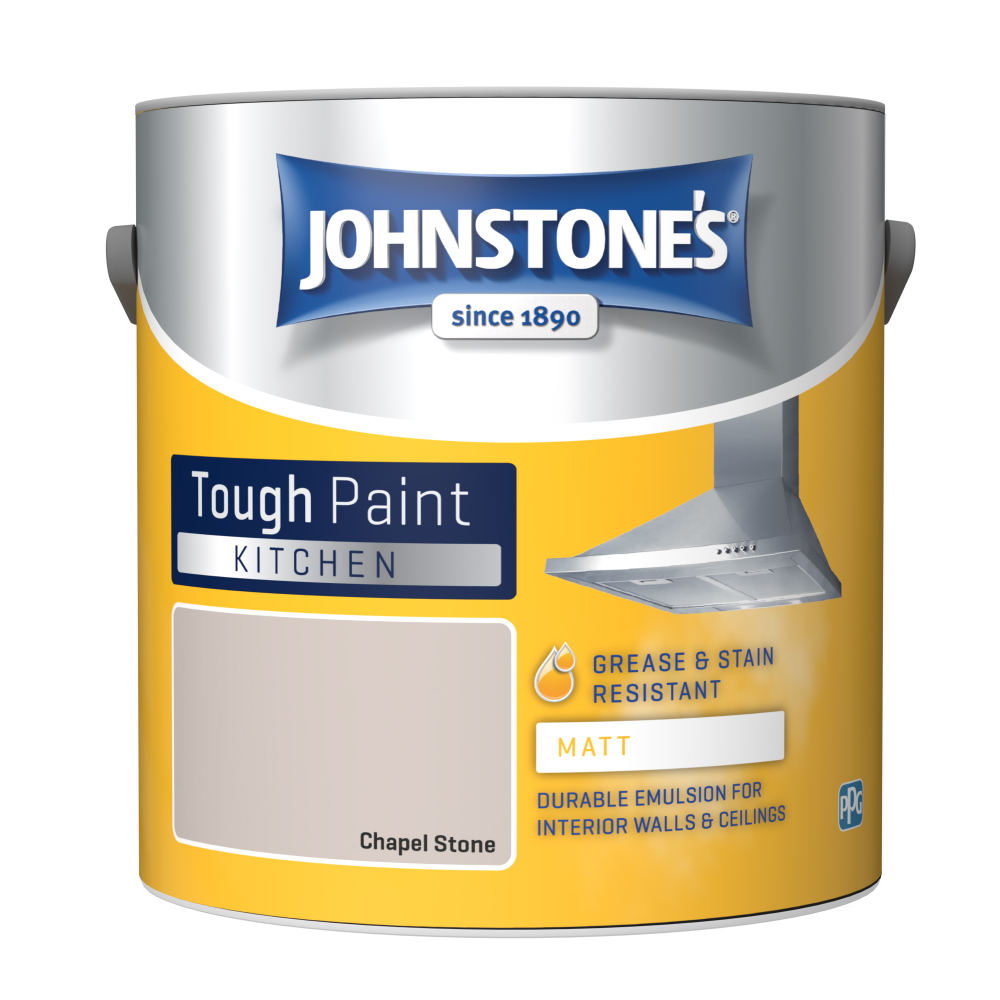 Johnstone's Kitchen Chapel Stone Matt Emulsion Paint 2.5L Image 2