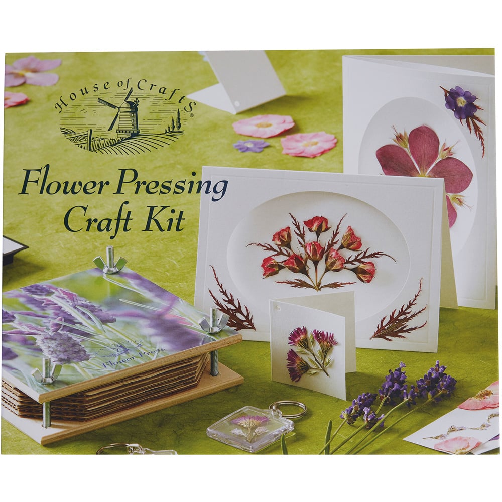 House of Crafts Multicoloured Flower Pressing Craft Kit Image 1