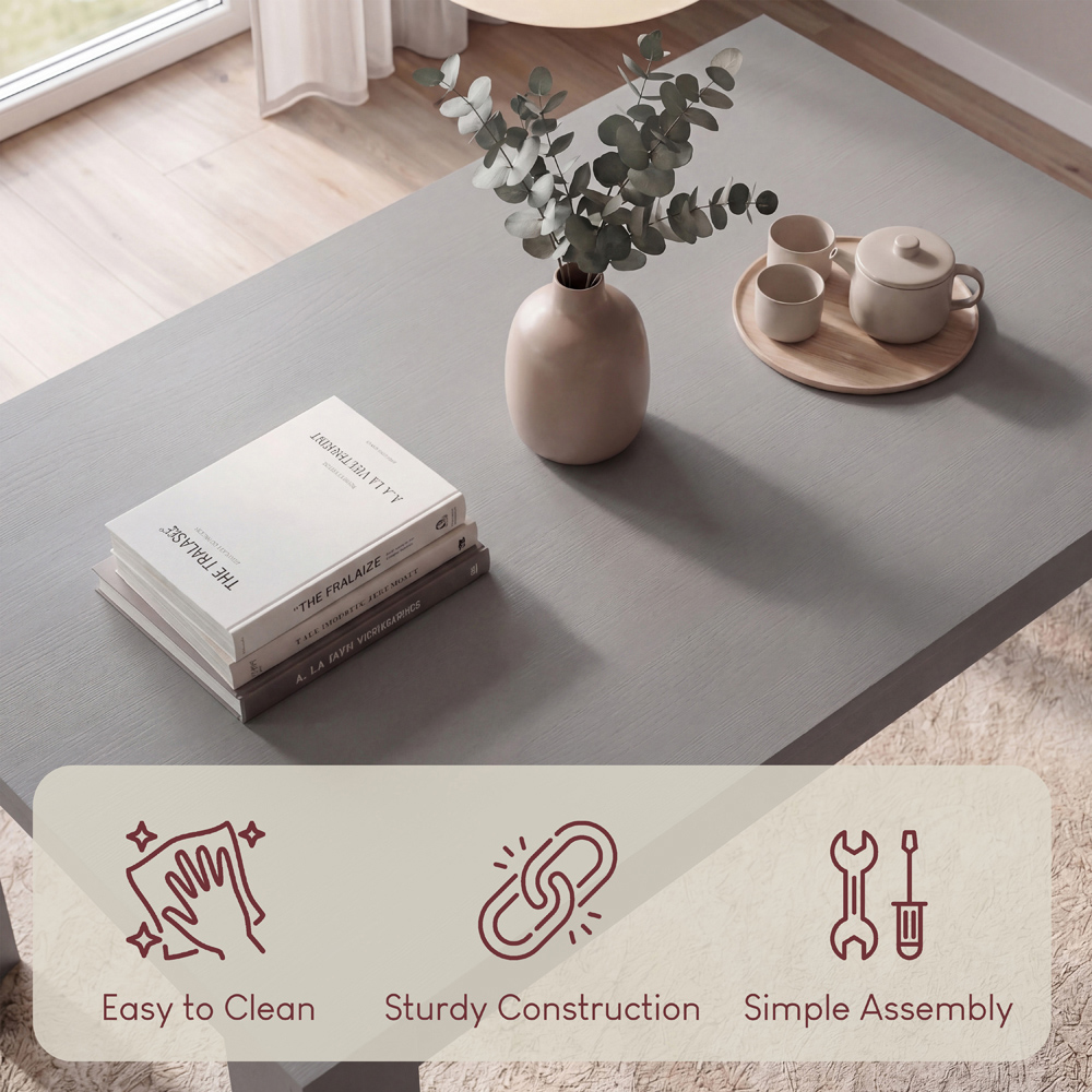 VIDA DESIGNS Medina 6 Seater Dining Table Grey Image 7