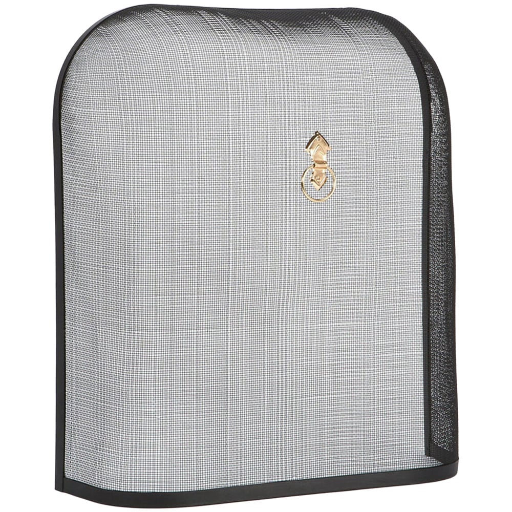 All Black Metal Dome Shaped Spark Guard - Black Image 1