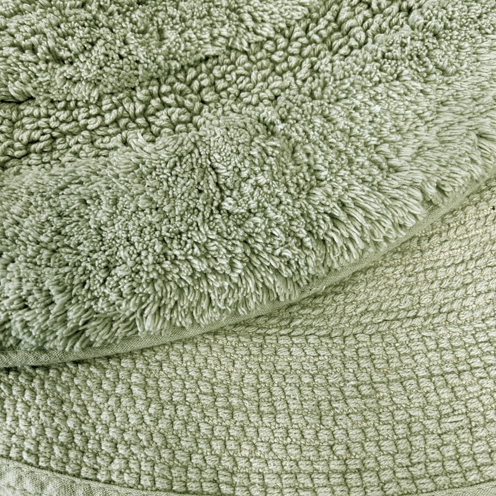 Allure Bath Fashions Marrakesh Sage Green Round Non-Slip Bath Mat 65cm Image 3