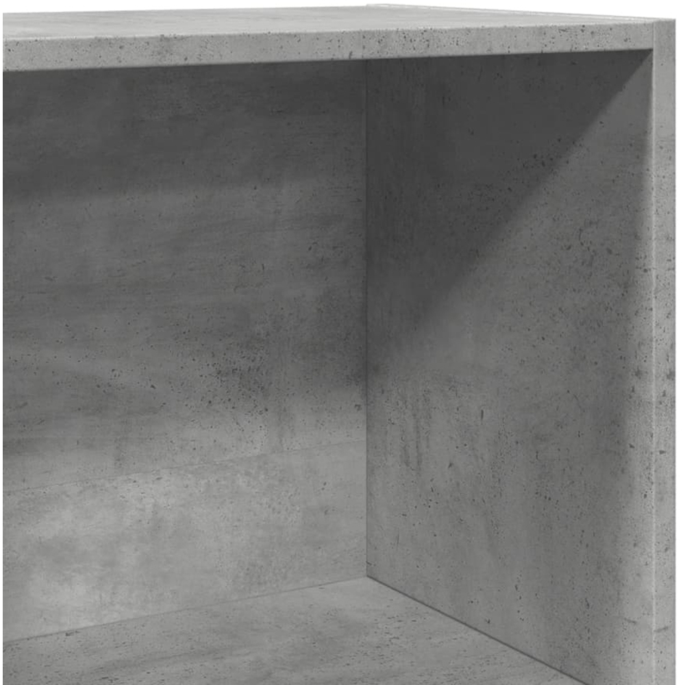 vidaXL 5 Shelf Concrete Grey Bookcase Image 6