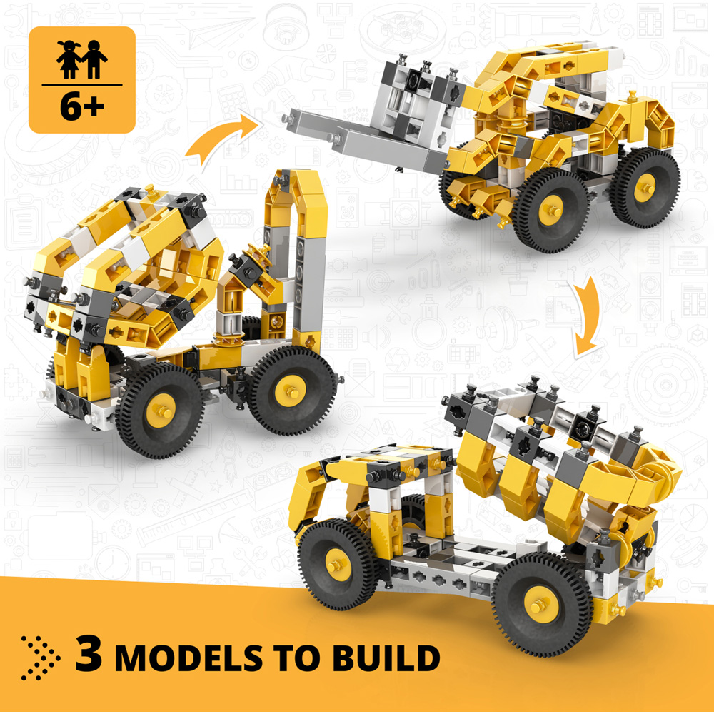 Engino Creative Builder STEM Toys - 15 Model Building Kit For Kids 6+ | Engineering Construction Set