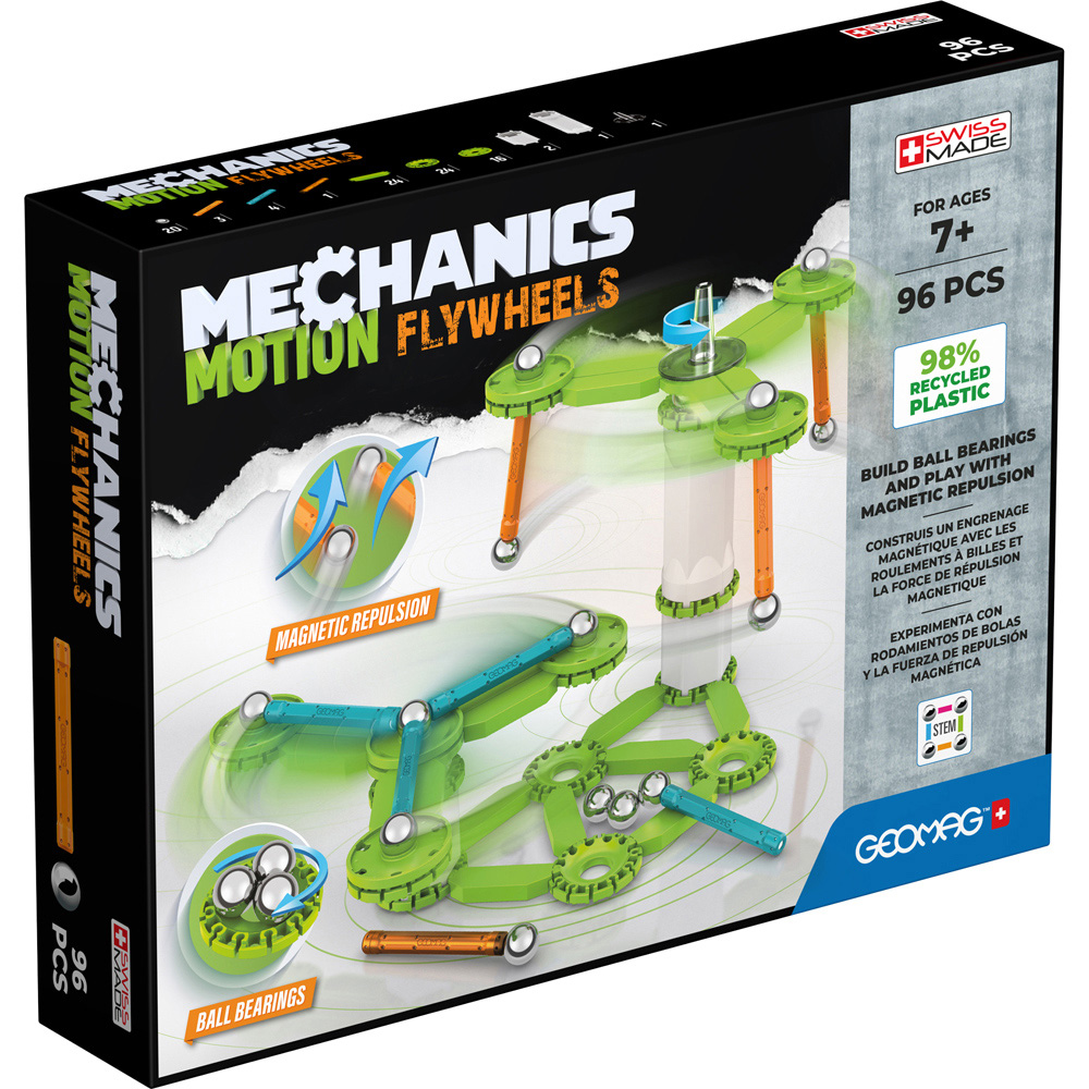 Geomag Mechanics Motion Recycled Flywheels Set 96 Piece Image 1