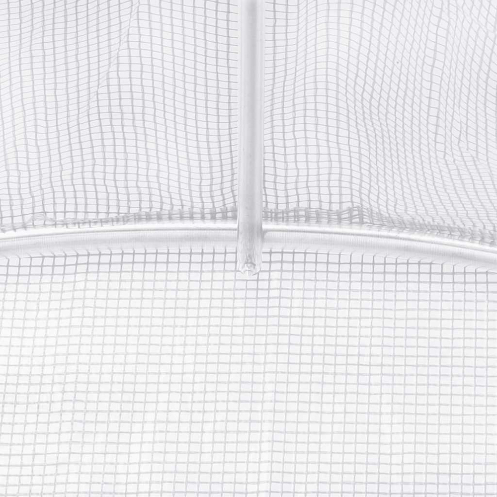 vidaXL White 19.6 x 19.6ft Greenhouse Image 6