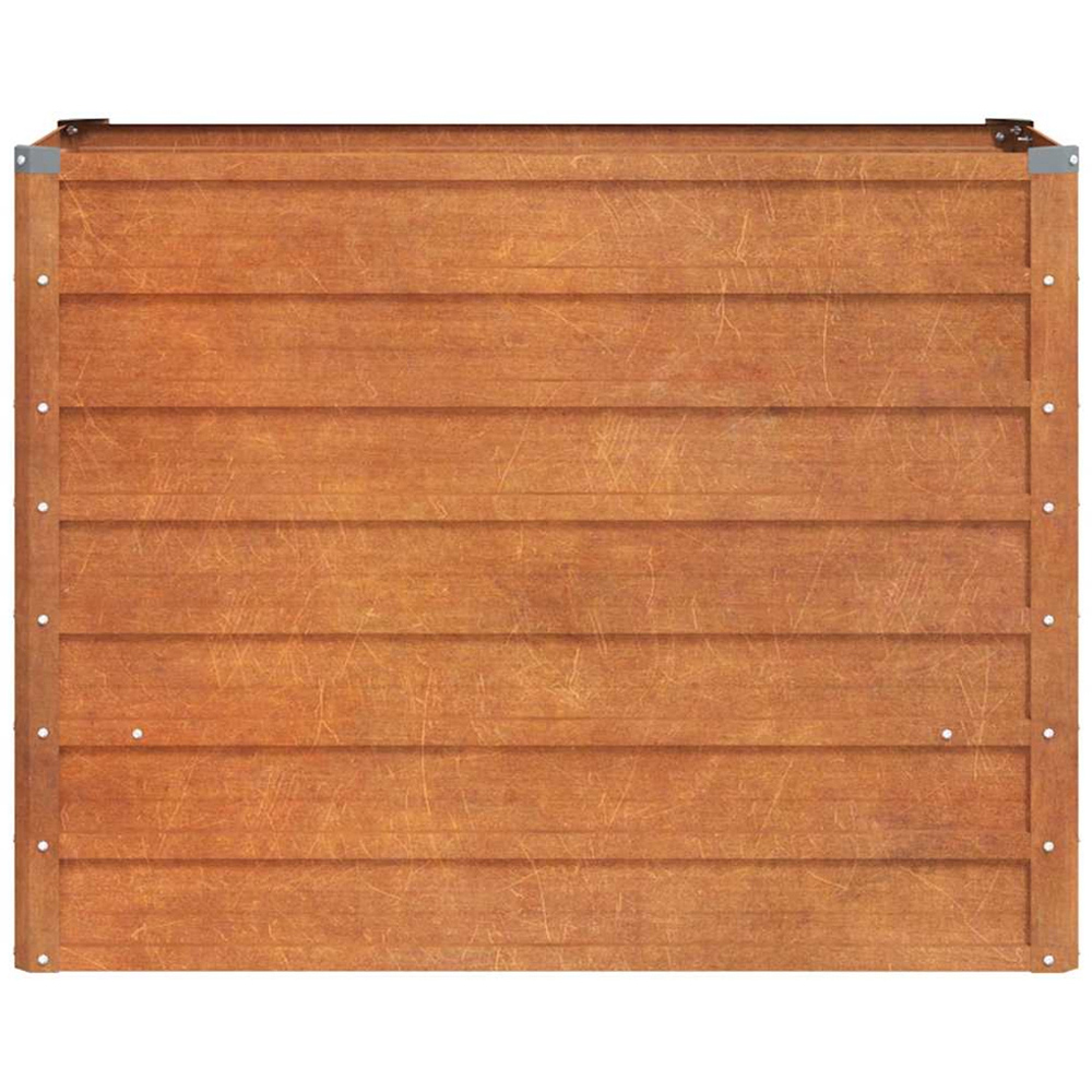 vidaXL Brown Corten Steel Raised Garden Bed 100 x 40 x 77cm Image 2