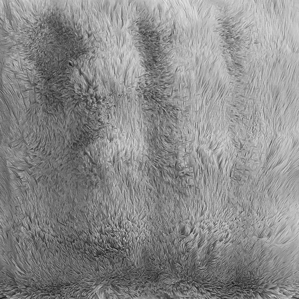 Sweet Dreams Alpine Silver Faux Fur Cushion 43 x 43cm Image 2