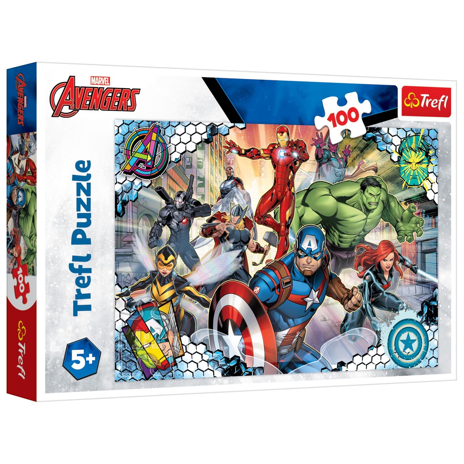 100-Piece Marvel Avengers Jigsaw Puzzle - Blue