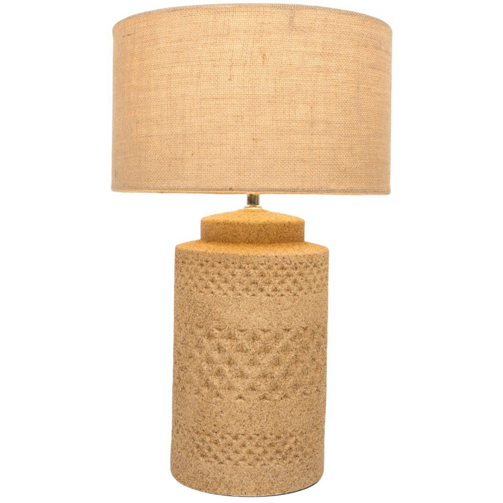 Sand Effect Table Lamp Brown Image 3