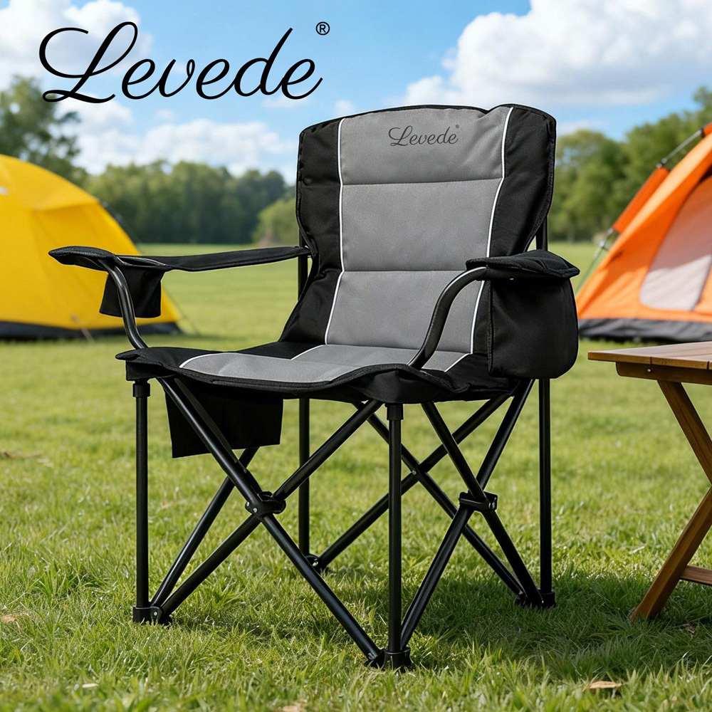 Levede Oversized Foldable Camping Chair Image 3