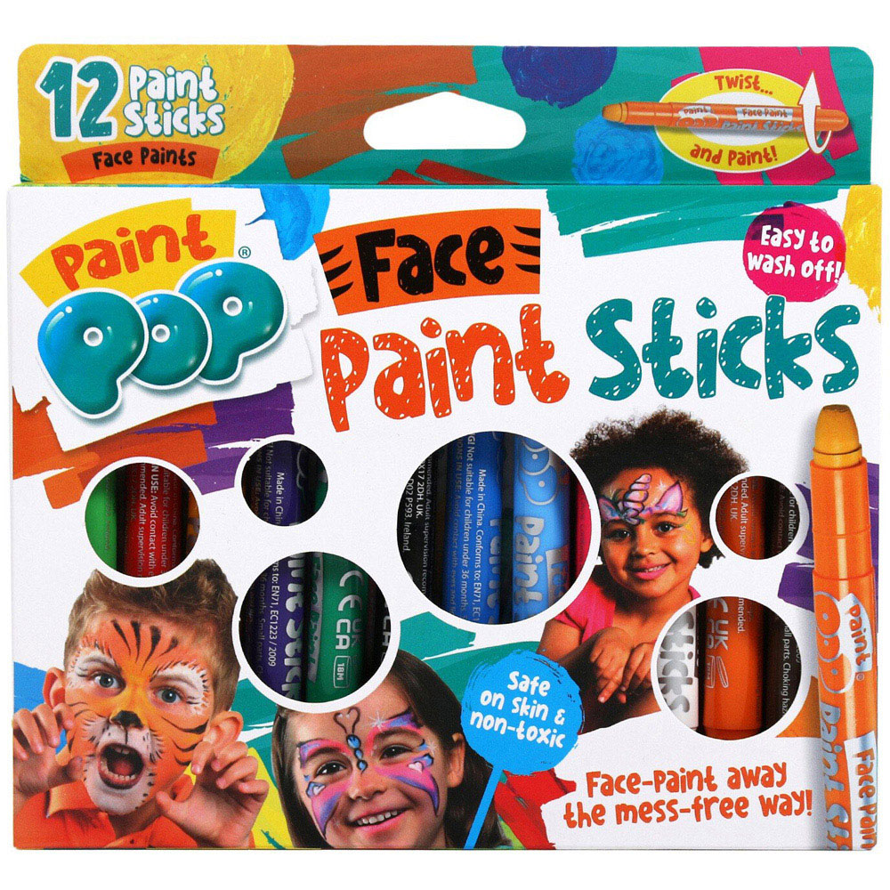 Pack of 12 Paint Pop Face paints Image 7
