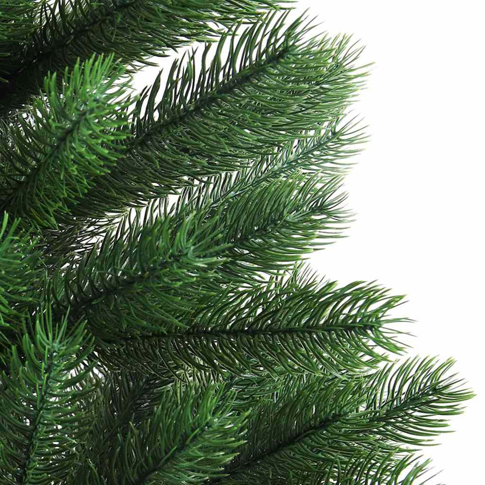 vidaXL Pre-Lit Silver Baubles Green Artificial Christmas Tree 3ft Image 6