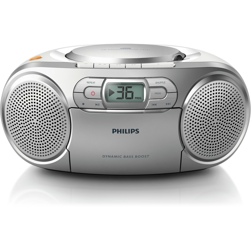 Philips AZ127 Portable Stereo CD Radio FM and Cassette Player Image 2