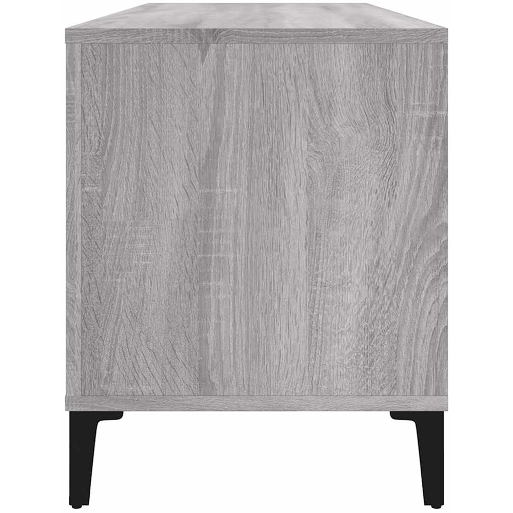 vidaXL 6 Shelf Grey Sonoma Record Cabinet Image 5