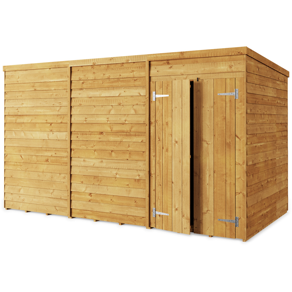 StoreMore 12 x 6ft Double Door Overlap Pent Shed Image 1