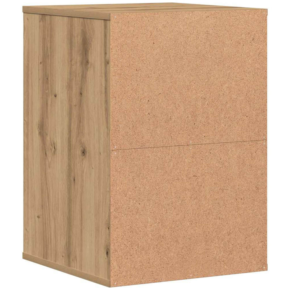 vidaXL 3 Drawer Artisanal Oak Wooden Chest of Drawers Image 6