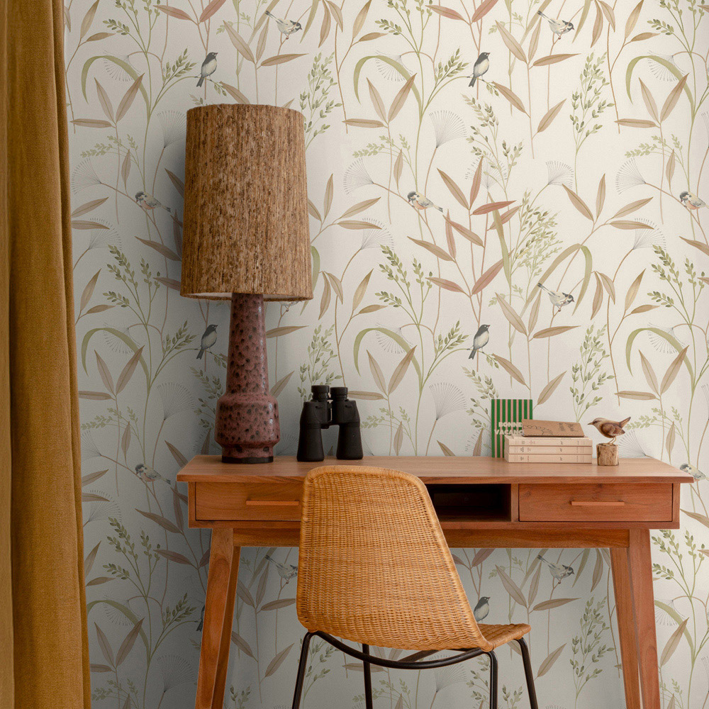 Grandeco Azuria Beige Wallpaper Image 2