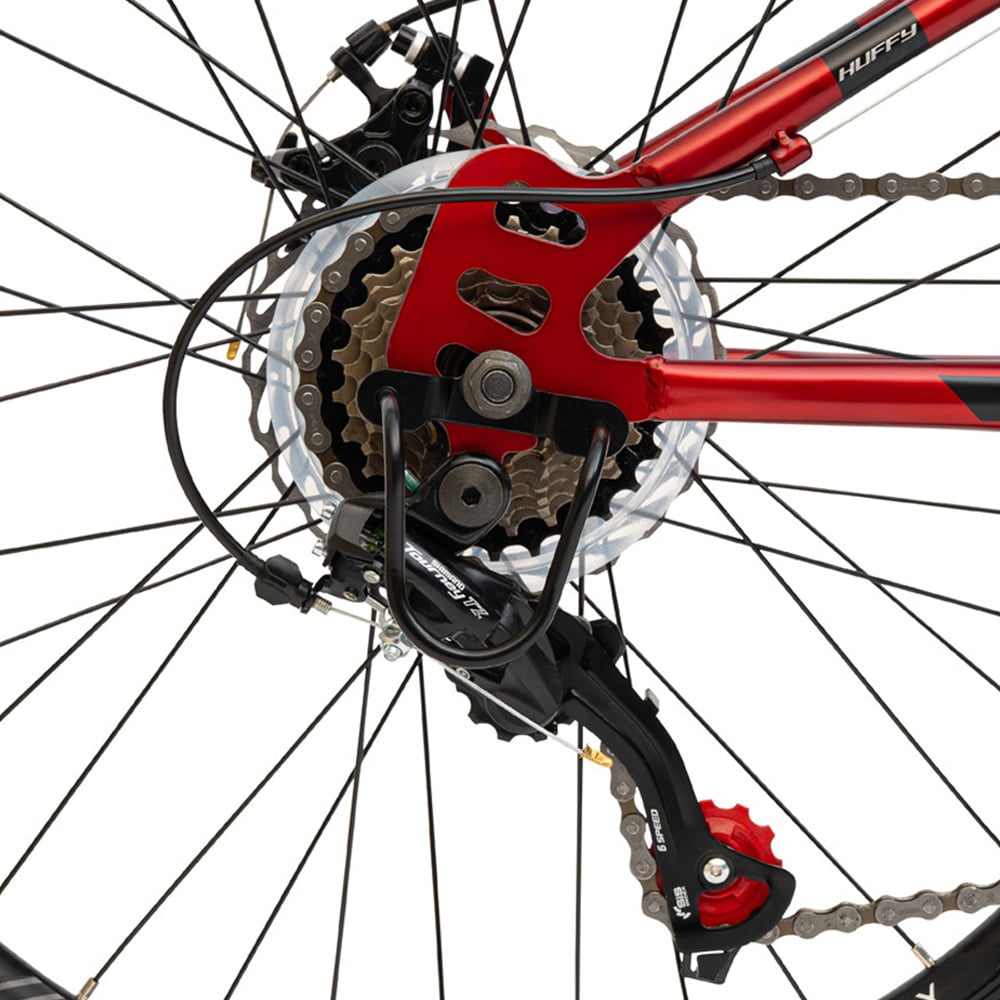 Huffy Korros 21 Speed 24 inch Red Hardtail Mountain Bike Image 5