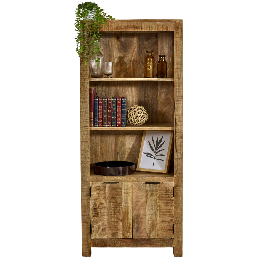 Brooklyn Surrey 2 Door 3 Shelf Solid Wood Bookcase Image 2