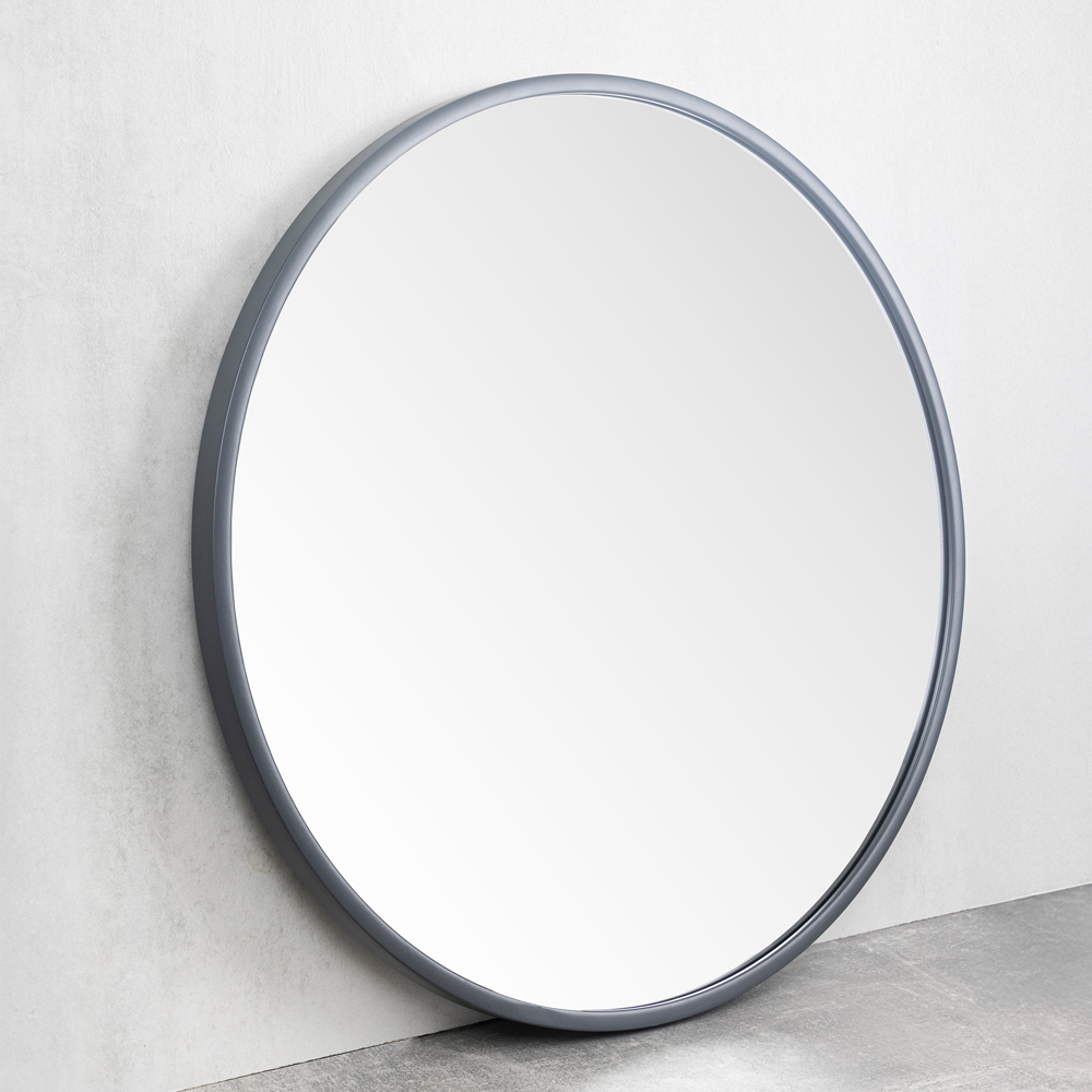 Pifco Grey Round Wall Mirror 50cm Image 3