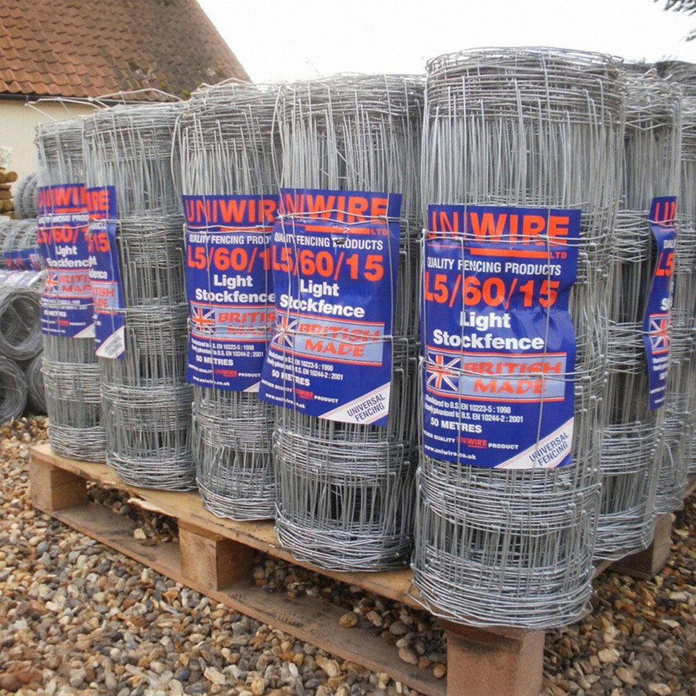 Inspirational Gifting L5/60/15 Lightweight Stock Wire Fencing Roll 60cm x 50m Image 2
