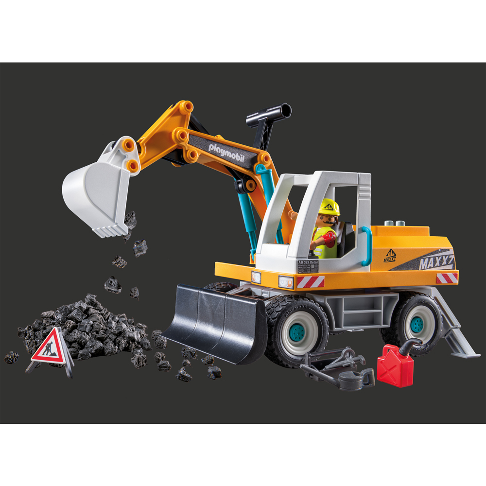 Playmobil Action Heroes Large Excavator Playset Image 4