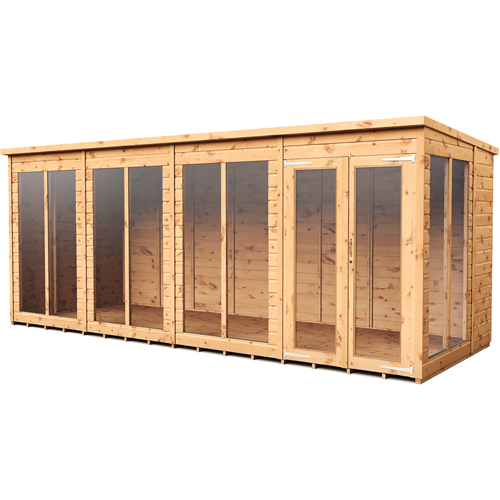 Empire Sheds 16 x 6ft Double Door Tongue and Groove Pent Summerhouse Image 1