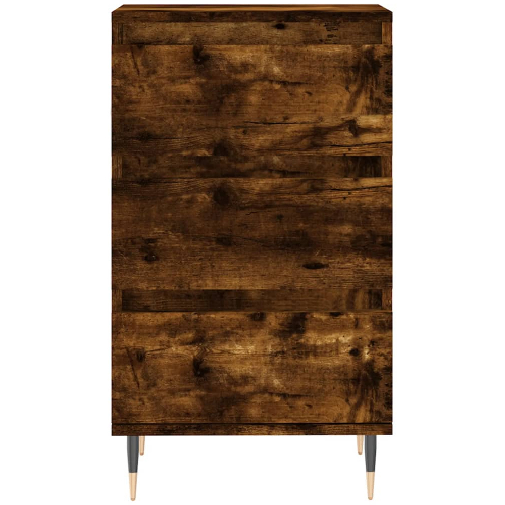 vidaXL 3 Drawer Smoked Oak Sideboard Image 5