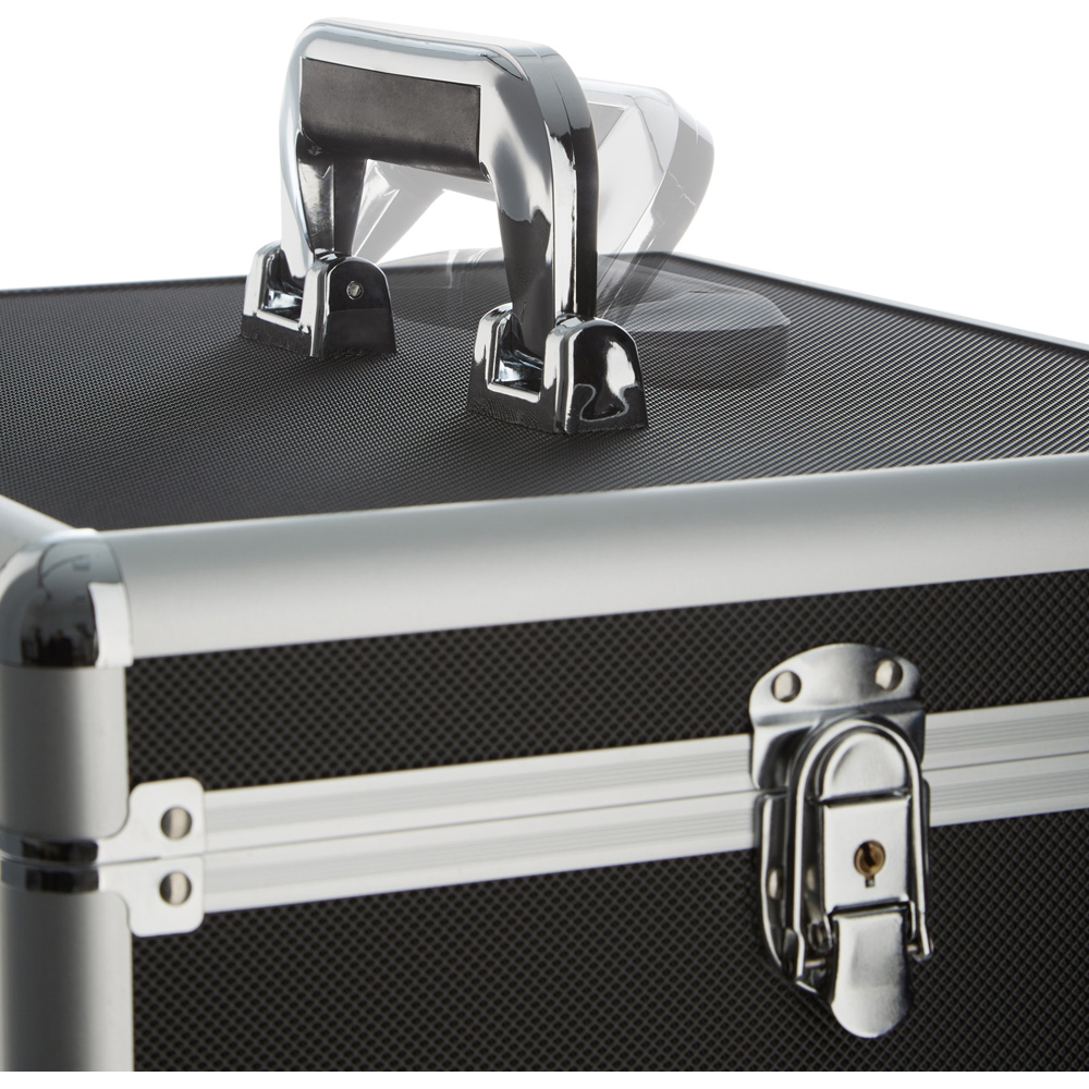 Tectake 4 Level Black Cosmetic Vanity Case 74 x 37cm Image 4
