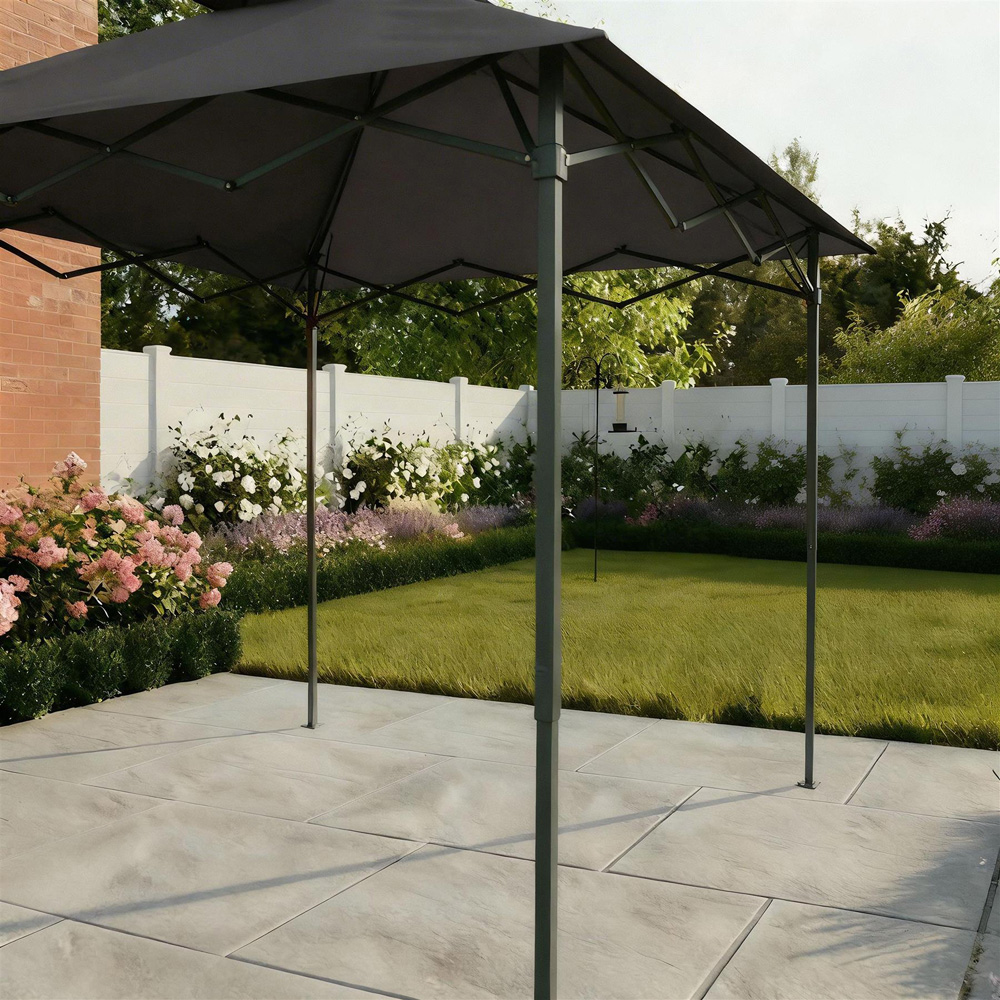 Home Source Verano 2.5 x 1.6m Black Folding BBQ Gazebo Image 4