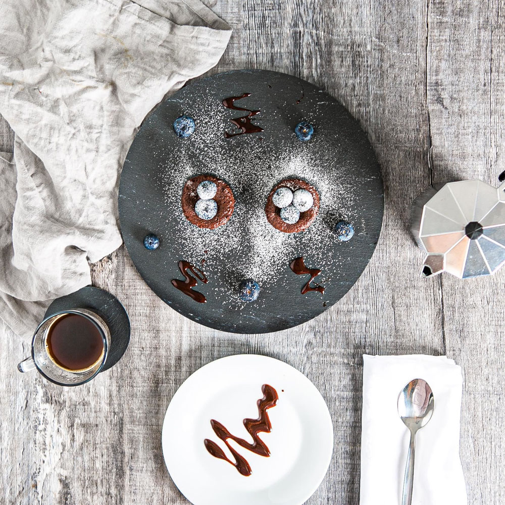 Argon Tableware Linea Round Slate Placemat 30cm 24 Pack Image 2