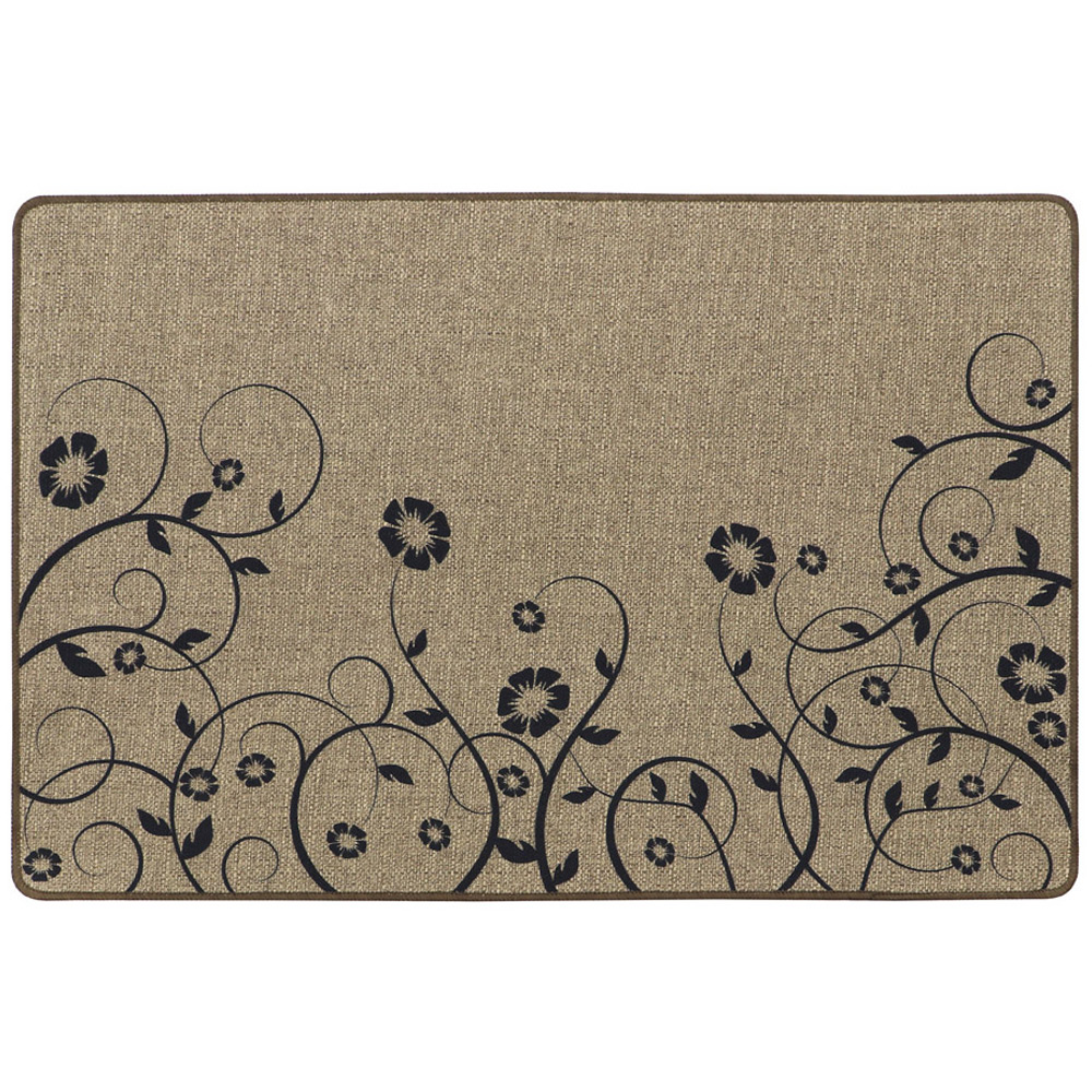 JVL Elegance Trailing Flower Door Mat 50 x 75cm Image 1