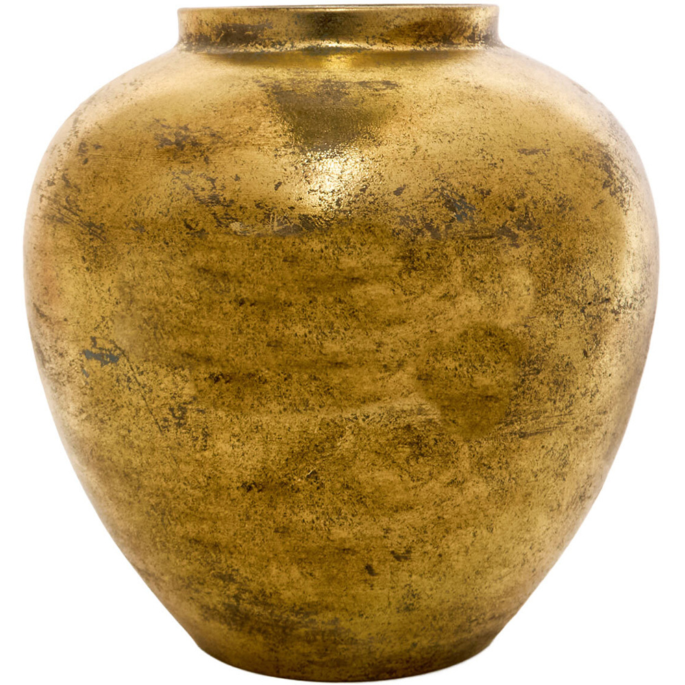 Amelia Metal Vase Brushed Gold Image 1