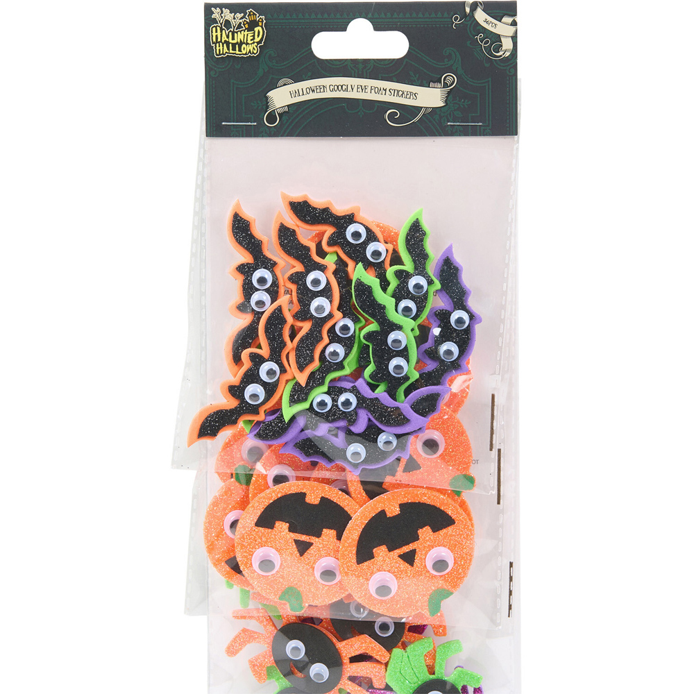 Pack of 36 Halloween Googly Eye Foam Stickers Image 2