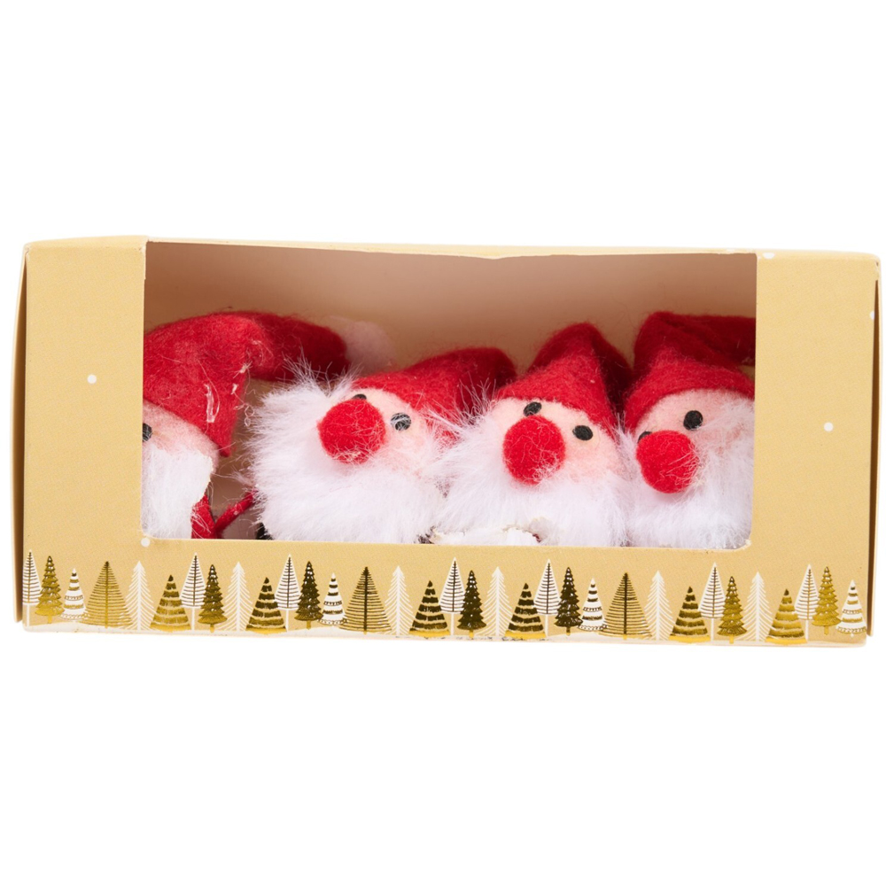 Pack of 4 Mini Christmas Decor Characters Image 3