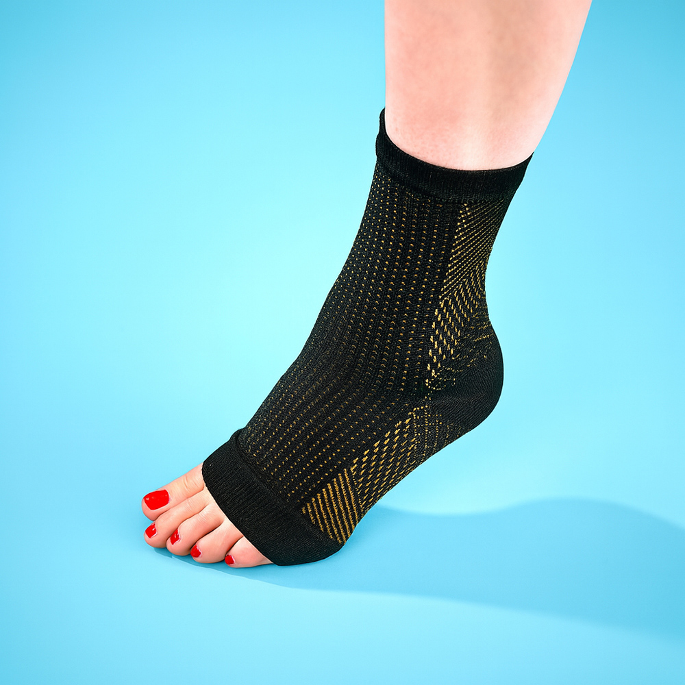 Avilo Copper-Infused Fibres Anti-Fatigue Foot Sleeve Pair Image 2