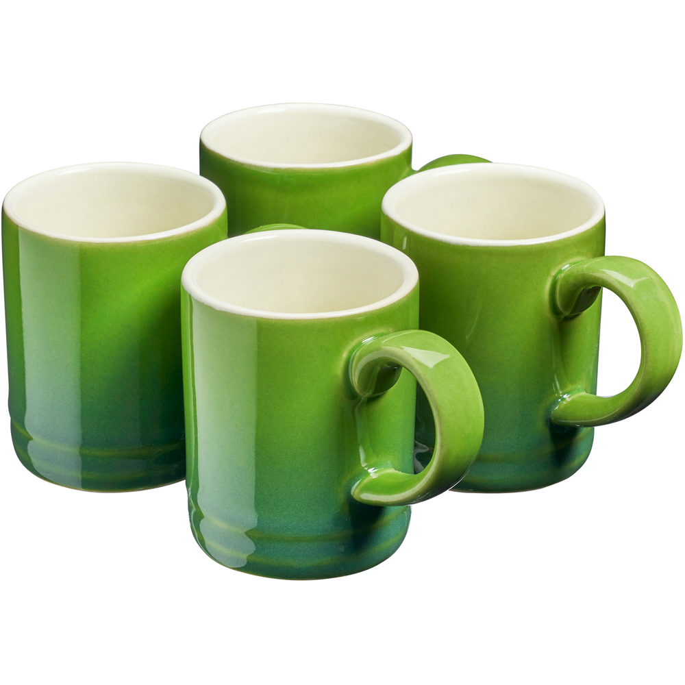 Cooks Professional Green Espresso Stoneware Cups 4 Pack Image 1