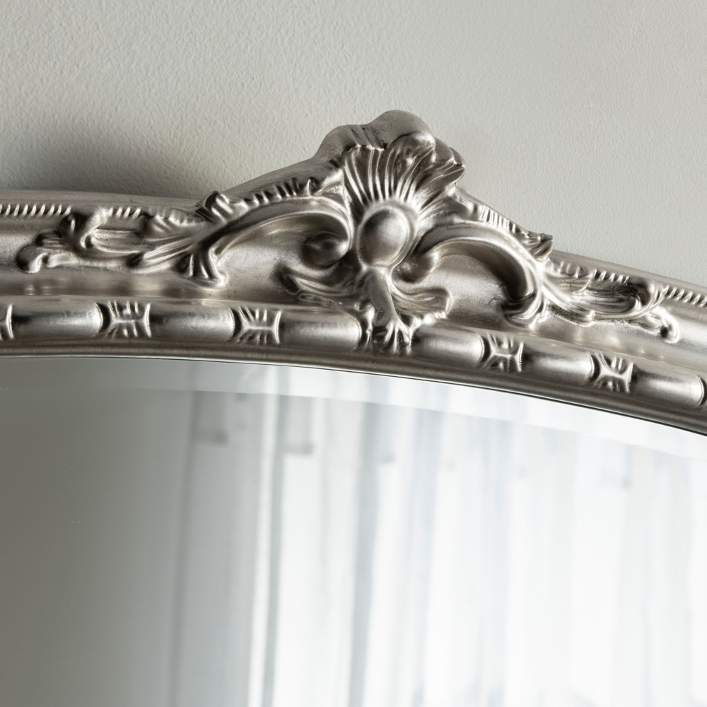 Yearn Victoria Bevelled Silver Overmantle Mirror 89 x 127cm Image 4