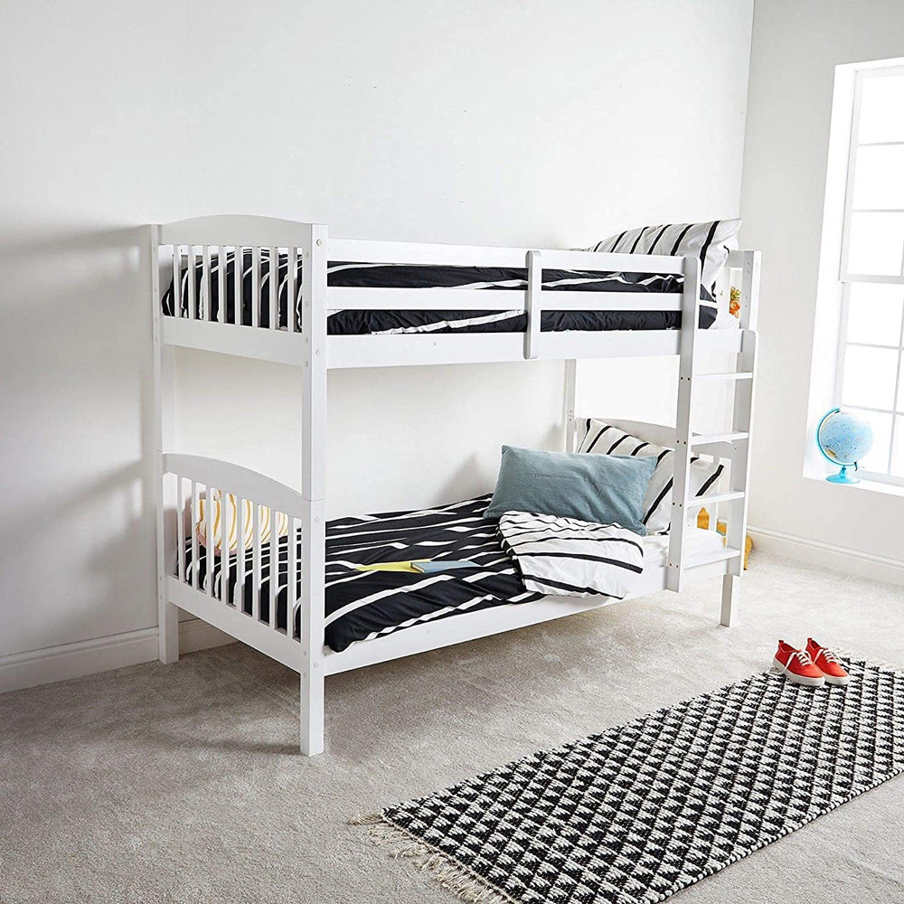 Portland White Wooden Bunk Bed Image 5