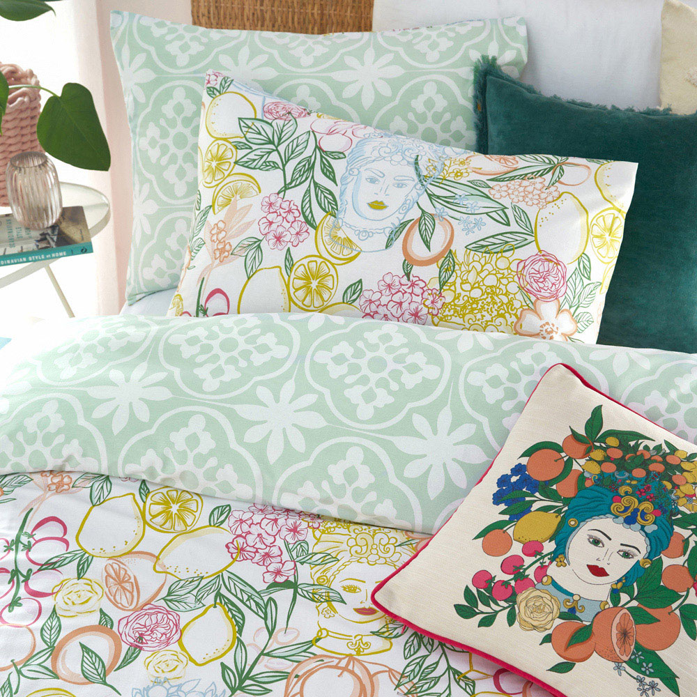 furn. Taormina King Size Multi Floral Duvet Cover Set Image 2